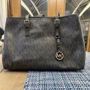 Michael Kors Black Signature Shoulder Bag